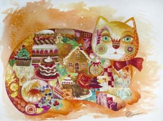 Christmas Cat | Obraz na stenu