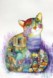 Beautiful Provence Cat | Obraz na stenu