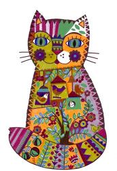 Folk Cat 2 | Obraz na stenu