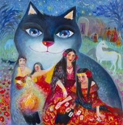 Gypsy Cat | Obraz na stenu