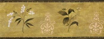 White Flower on Gold Panel | Obraz na stenu