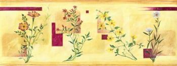 Pink Flower on Yellow Panel | Obraz na stenu