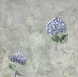 Blue Flowers on Grey | Obraz na stenu