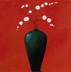 Vase on Red | Obraz na stenu