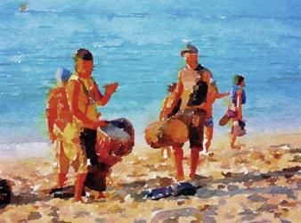 Beach Drummers | Obraz na stenu