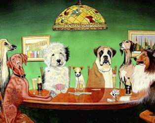 Dogs Playing Poker | Obraz na stenu