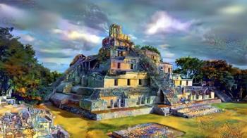 Campeche Mexico Edzna Pyramid | Obraz na stenu