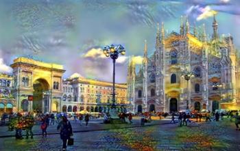 Milan Italy Piazza del Duomo | Obraz na stenu