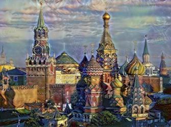 Moscow Russia domes and peaks | Obraz na stenu