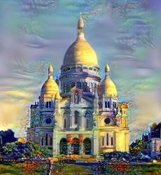 Paris France Basilica of the Sacred Heart Sacre Coeur | Obraz na stenu