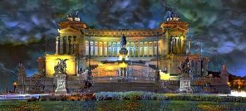 Rome Italy Victor Emmanuel II National Monument at night | Obraz na stenu