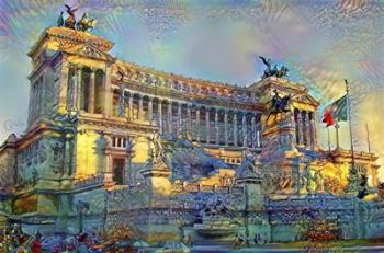 Rome Italy Victor Emmanuel II National Monument | Obraz na stenu