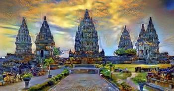 Yogyakarta Indonesia Prambanan temple | Obraz na stenu
