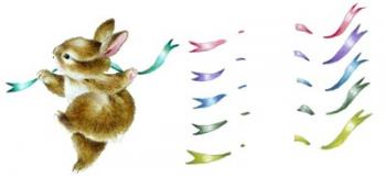 Spring Fling - Dancing Bunny | Obraz na stenu