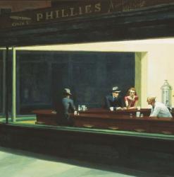 Nighthawks Detail | Obraz na stenu