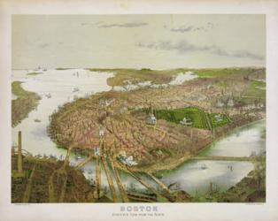 Boston From the Air, 1877 | Obraz na stenu