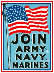 Join Army Navy Marines | Obraz na stenu