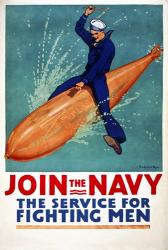 Join the Navy, the Service for Fighting Men | Obraz na stenu