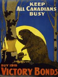 Keep All Canadians Busy, 1918 Victory Bonds | Obraz na stenu