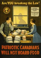 Canadians Will Not Hoard Food | Obraz na stenu