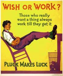 Wish or work? | Obraz na stenu