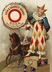 Clown, Horse, Acrobat and Arm & Hammer Brand Soda | Obraz na stenu
