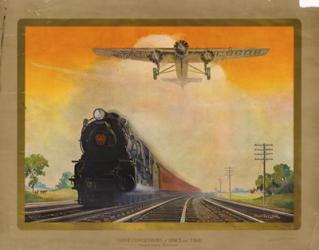 Giant Conquerers of Space and Time Pennsylvania Railroad | Obraz na stenu