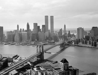 Brooklyn Bridge and World Trade Center, Lower Manhattan | Obraz na stenu