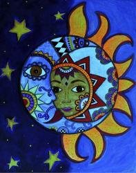 La Luna El Sol Estrellado | Obraz na stenu