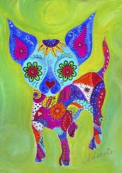 Talavera Happy Chihuahua | Obraz na stenu