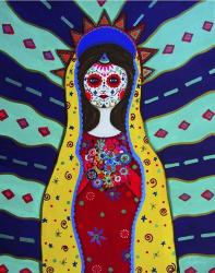 Virgin Guadalupe Dia De Los Muertos | Obraz na stenu