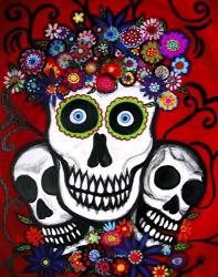 Tres Calaveras Ofrenda | Obraz na stenu