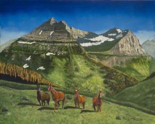 Four Mountain Horses | Obraz na stenu