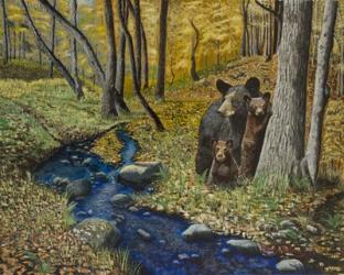 2 Bears Autumn Stroll | Obraz na stenu