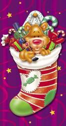 Christmas Stockings And Bears 5 | Obraz na stenu