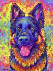 Psychedelic German Shepherd | Obraz na stenu