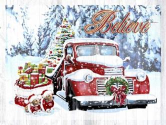 Red Truck Christmas | Obraz na stenu