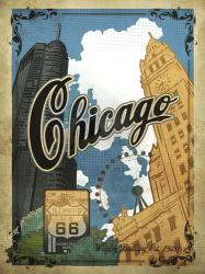 Vintage Chicago Poster | Obraz na stenu