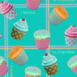 Cupcake Turquoise | Obraz na stenu