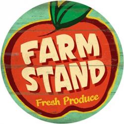 Farm Stand Round | Obraz na stenu