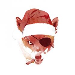 Bad Santa Fox | Obraz na stenu