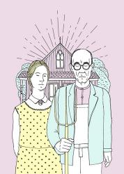 American Gothic Pop | Obraz na stenu