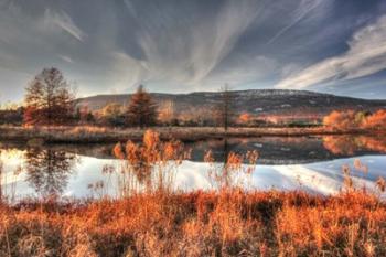 Autumn Pond And Cliffs | Obraz na stenu