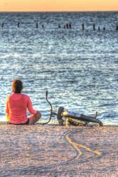 Beach Biker | Obraz na stenu