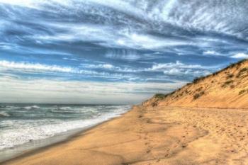 Footprints On Cape Cod Shore | Obraz na stenu