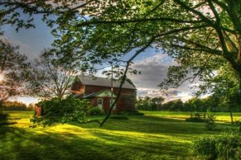 Barn Summer Sunset | Obraz na stenu