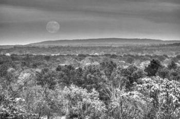 Moonrise B&W | Obraz na stenu