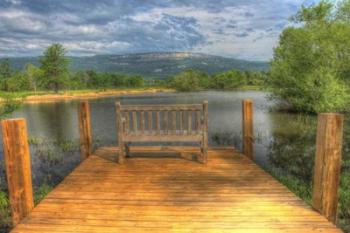 Mountain Dock and Bench I | Obraz na stenu