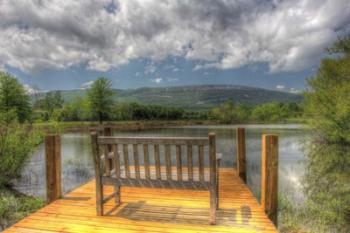 Mountain Dock and Bench II | Obraz na stenu