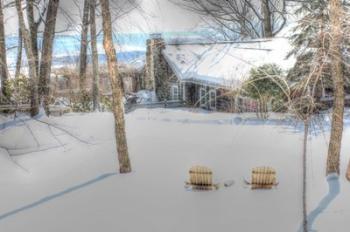 Winter Adirondak Chairs | Obraz na stenu